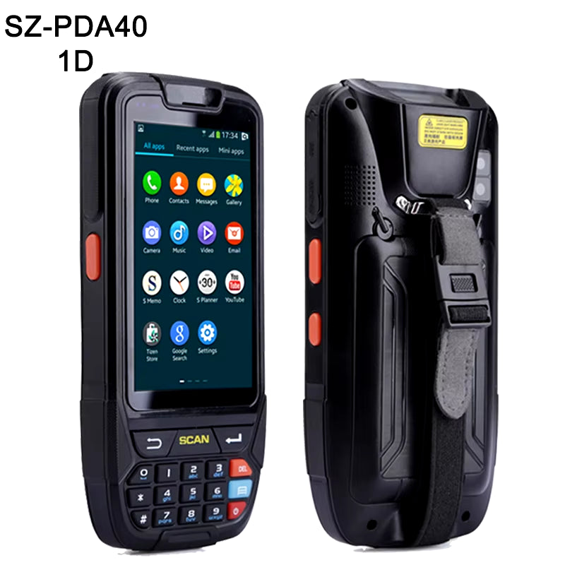 PDA Barcode Scanner 1D 2D Bluetooth Android Handheld Terminal Rugged PDA Wireless Mobile 1D Bar Code Scanner Data Collector